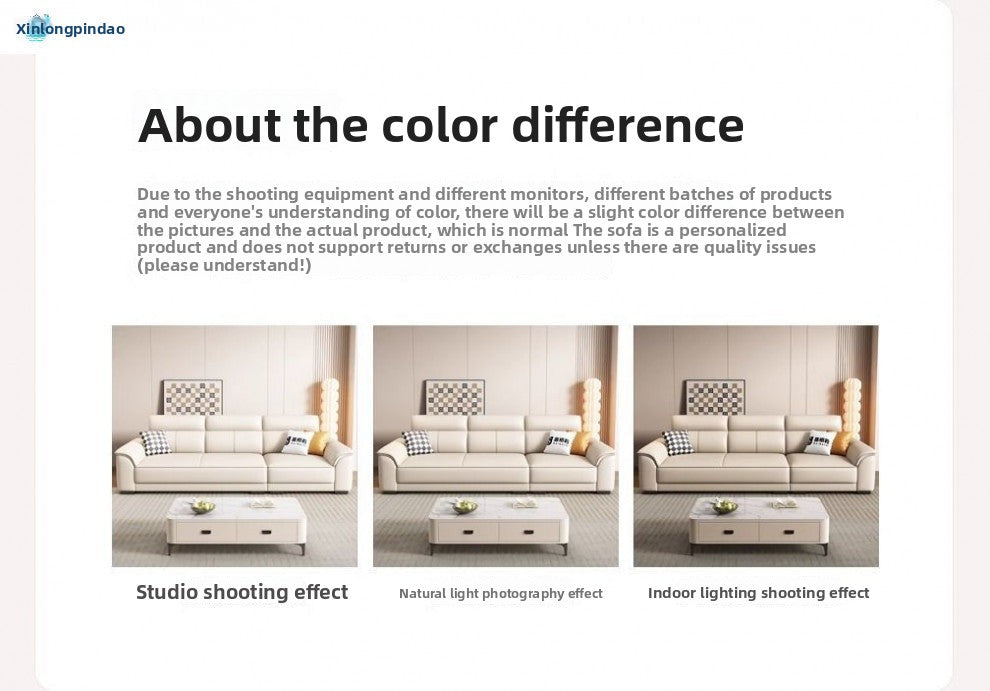 Modern Minimalist Nordic Genuine Leather Sofa Living Room Straight Three-Person Four-Person Sofa Small Apartment