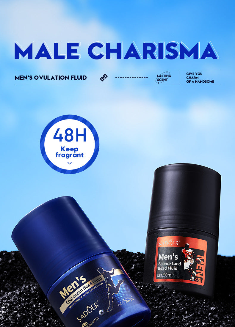 Men's Antiperspirant SADOER Antiperspirant Dry Portable Fragrance Roll-On Deodorant  Wholesale
