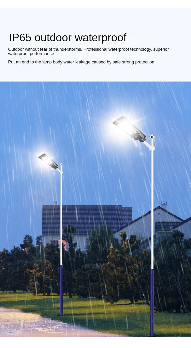 Waterproof Garden Road Lighting Human Body Induction Energy-Saving Aluminum Outdoor Integrated Solar Street Light