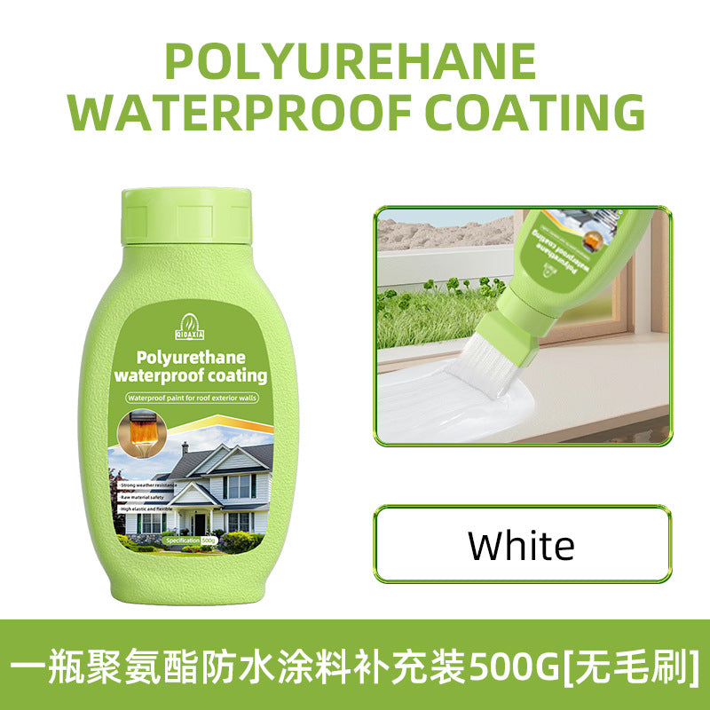 Water-Based Polyurethane Multi-Color Waterproof Leak Repair Roof Waterproof Glue Coating Brush House Leak Coating Sealant