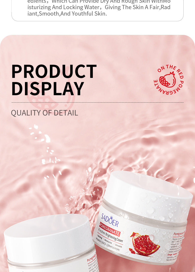 Red Pomegranate Skincare Set SADOER Hydrating Moisturizing Cleansing Nourishing  Wholesale