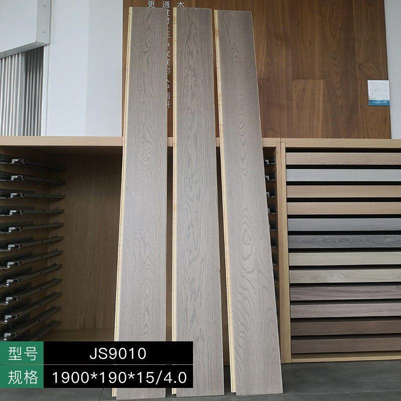 Door-to-Door Installation Old Three-Layer Large Board Pure Three-Layer Solid Wood Floor Oak Log3.0-4.0mm Underfloor Heating