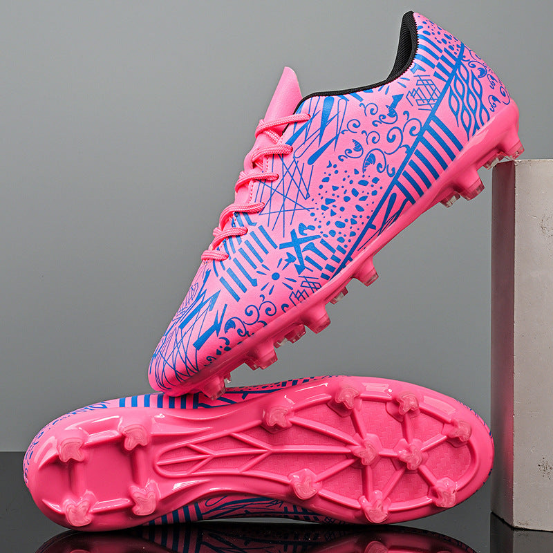 New Men's Football Shoes Low-Cut Long Spikes Broken Spikes Youth Student Professional Training Sports Shoes