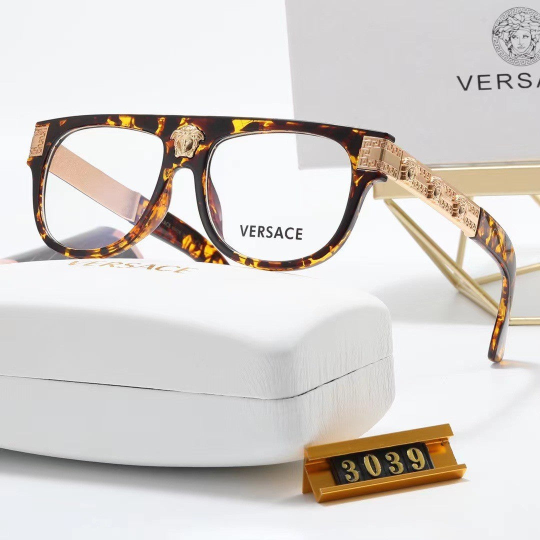 New Fashion Square Large Frame Personality Flat Top European and American Runway Luxury Sunglasses for Men and Women ins Trendy Sunglasses