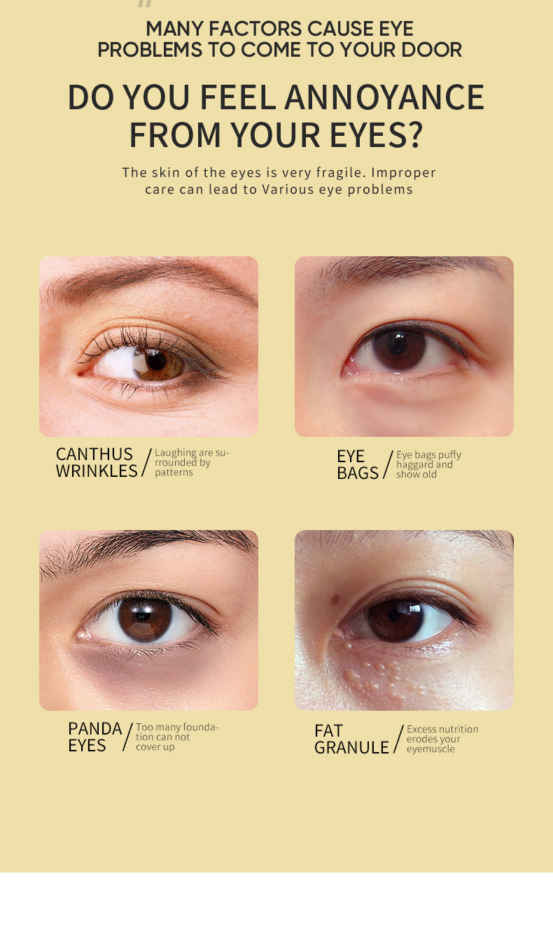 Eye Mask ZOZU Golden Avocado Moisturizing and Hydrating   foreign trade skincare products live wholesale