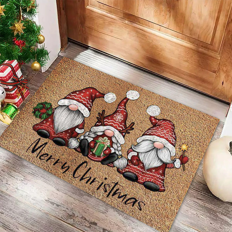Christmas Carpet Round Living Room Mat Christmas Decoration Atmosphere Mat Christmas Tree Mat Labeling and Shipping