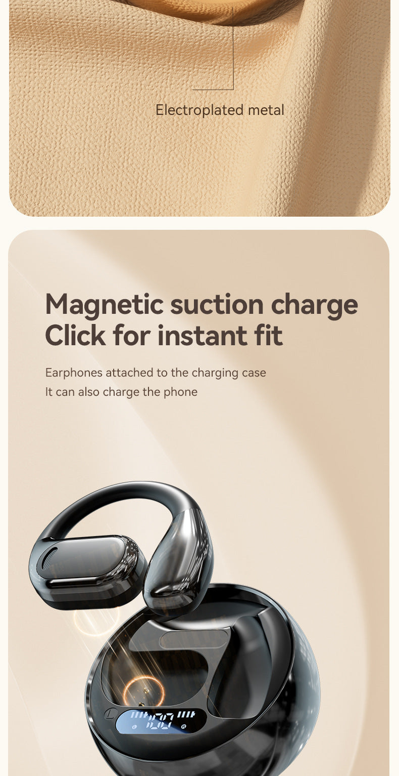 Chengruida M76Open Wireless Bluetooth Earphones Bone Conduction Ear-hook Running Sports Bluetooth Earphones