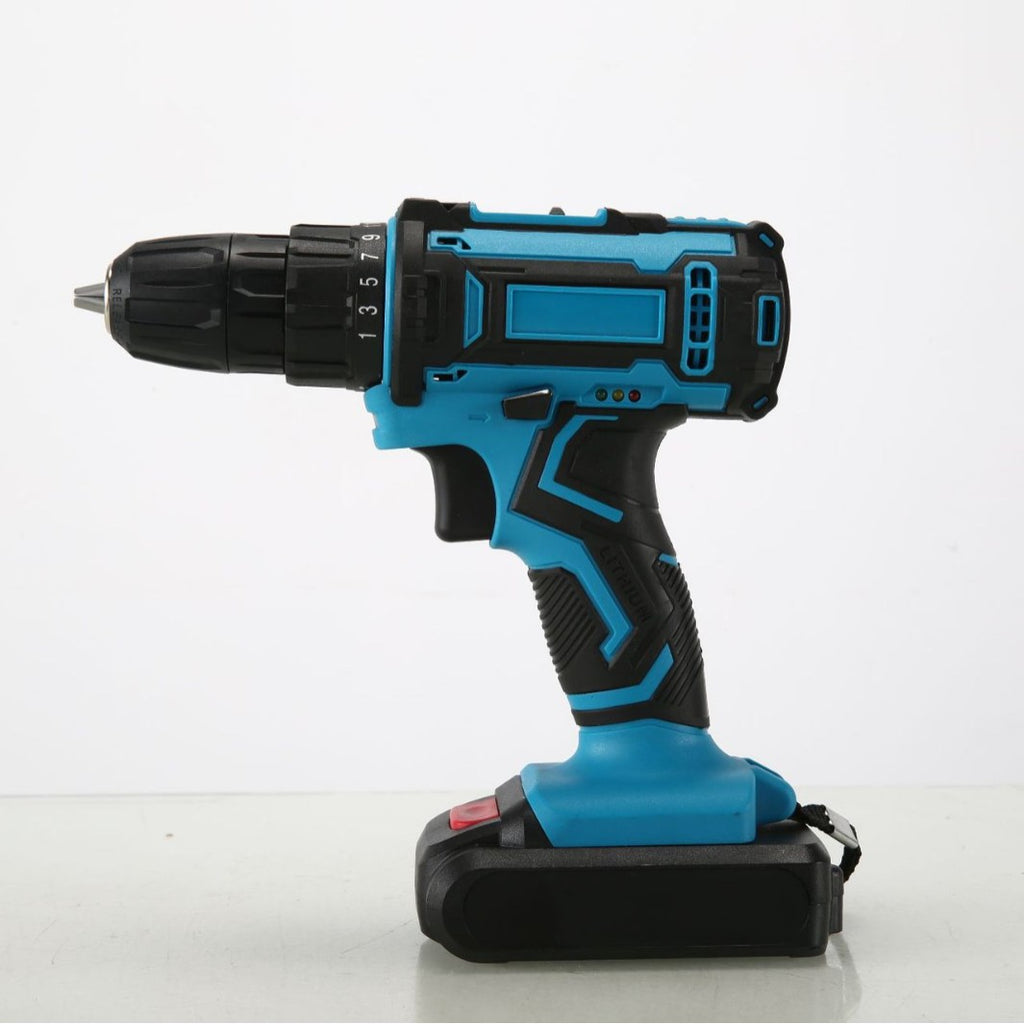 Manufacturer wholesale household rechargeable electric drill hand drill Lithium Battery Dual-Speed Pistol Drill Electric Hand Drill Cordless Lithium Drill