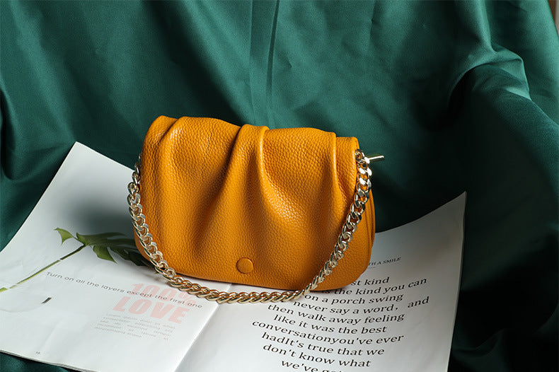High-Quality Textured Wrinkled Cloud Bag for Women, New Fashionable Versatile Women's Bag, Daily Crossbody Bag, Stylish Single Shoulder Underarm Bag