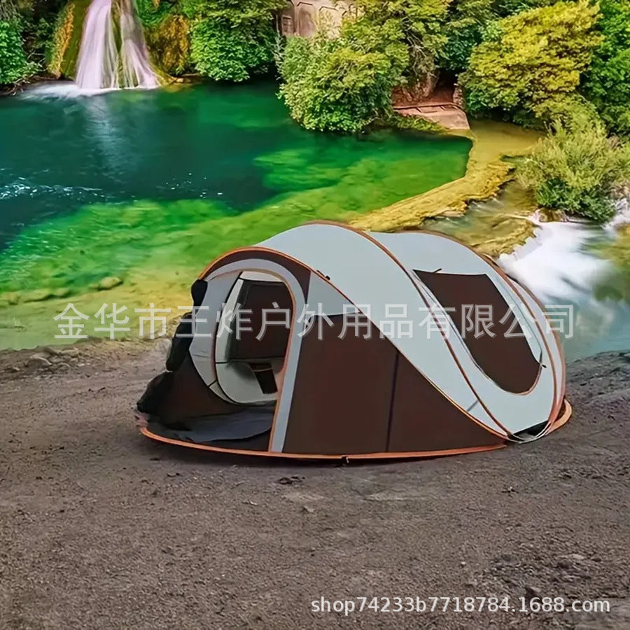 Hot-Selling Fully Automatic Hand-Pull Quick-Open Tent Travel Tent Camping Windproof Rainproof Sunproof Tent
