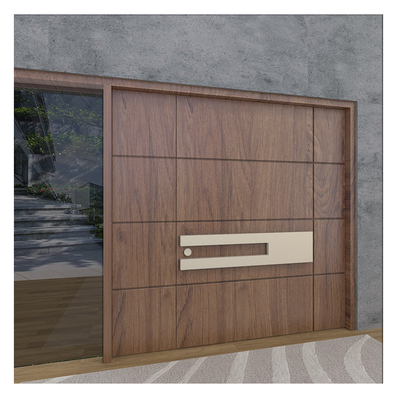 DJMI Newest High Quality Solid Wood Pivot Entry Door US Villa Customizable