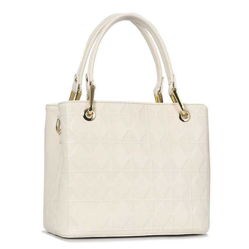 Fashion Quilted Handbag Simple Versatile Design Textured Fashion Single Shoulder Crossbody Women's Bag