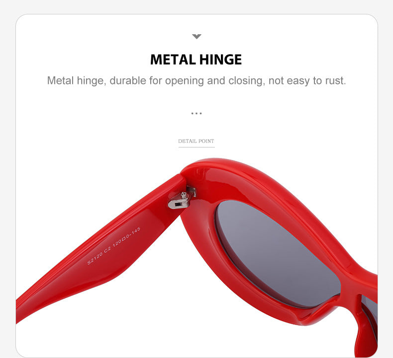 Europe and America Y2K Sunglasses for Women Trendy One-Piece Sunglasses Party Quirky Street Style Fashion Women's Glasses Wholesale