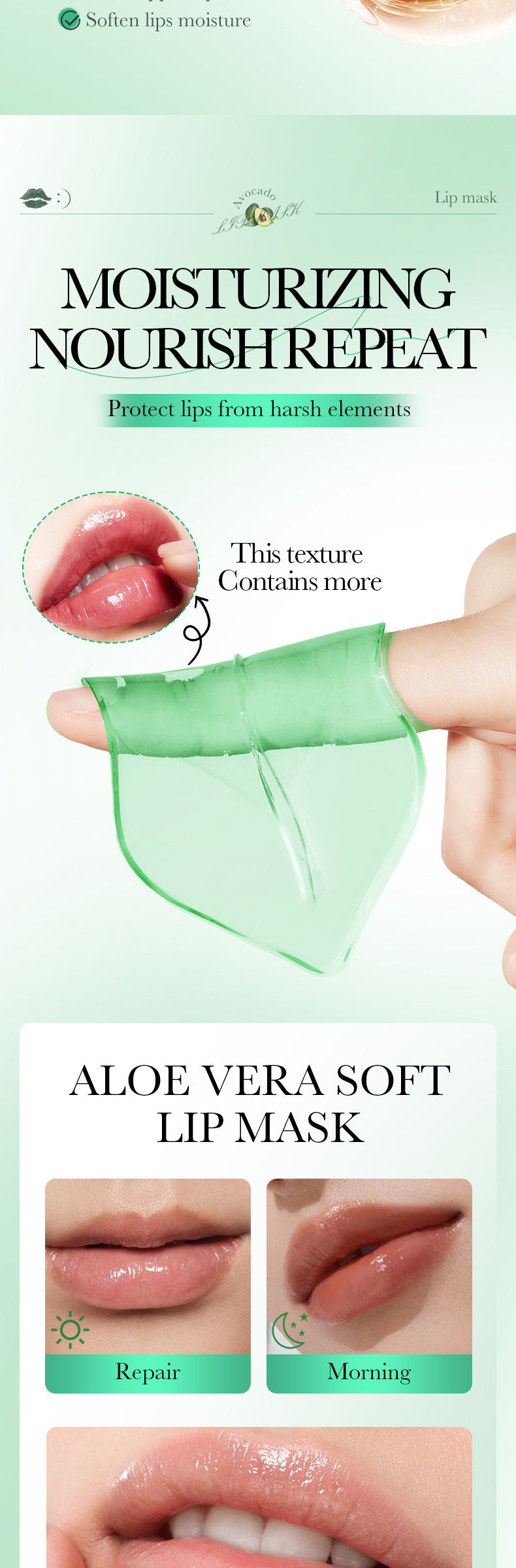 Plant and Fruit Lip Mask Series FAYANKOU Moisturizing Anti-Chap Hydrating Lip Patches Cross-Border Wholesale