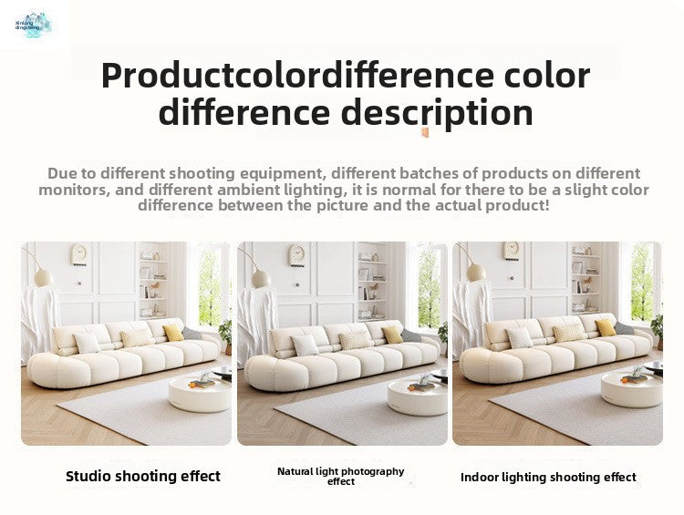 New French Cream Style Green Puff Fabric Sofa for Living Room Small Apartment Nordic Style Straight Three-Seater Combination