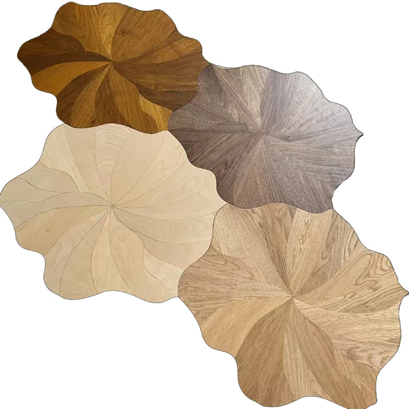 ENF Certified Luxury Solid Hardwood B1 Fireproof Oak Wood Flooring Lotus Leaf Parquet Engineered for Living Room Outdoor Park