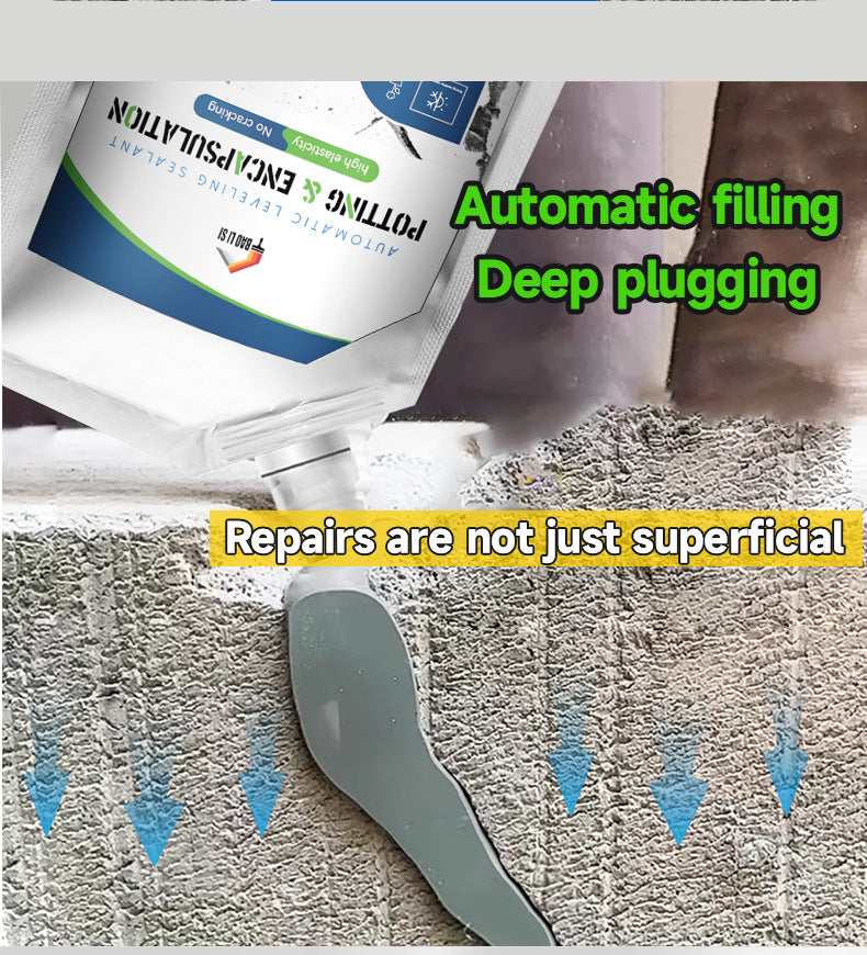 baolisi Self-leveling Grout Sealant Cement Roof Ground Repair Glue Waterproof Leak Repair Gray Grouting Coating