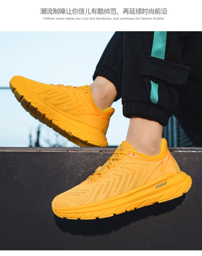 Men's running shoes New Breathable Mesh Student Casual Running Youth Shock Absorbing Anti-Slip Sports Shoes