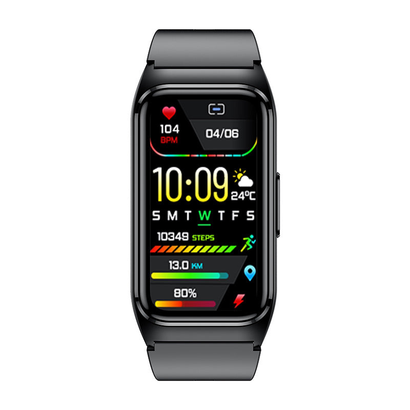 New TK75Blood pressure and blood sugar testing heart rate monitoring IP68Waterproof Social Entertainment Smart Watch