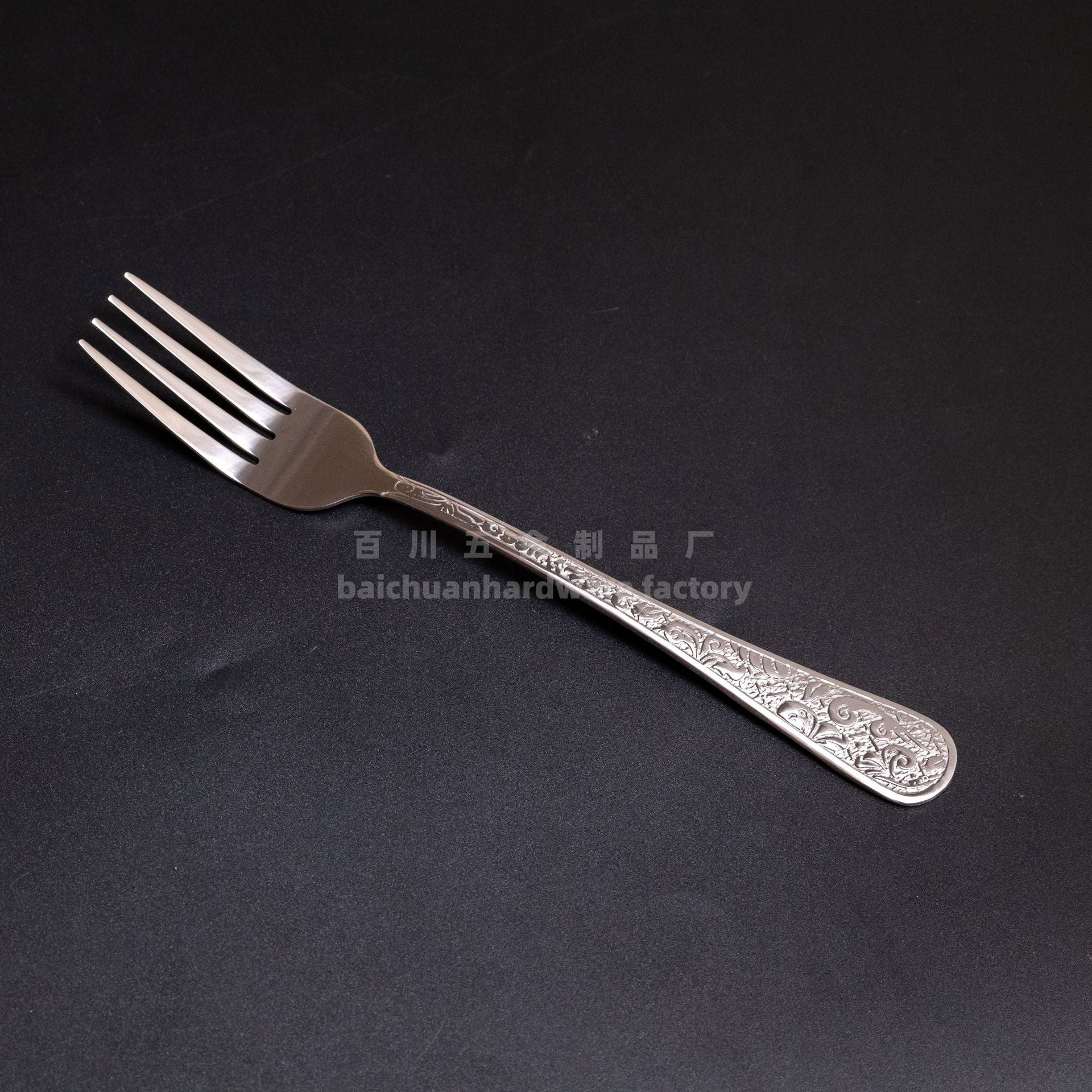 Phoenix Series Knife, Fork, and Spoon Stainless Steel Cutlery Set Five-Piece Retro Relief Pattern Western Steak Knife and Fork