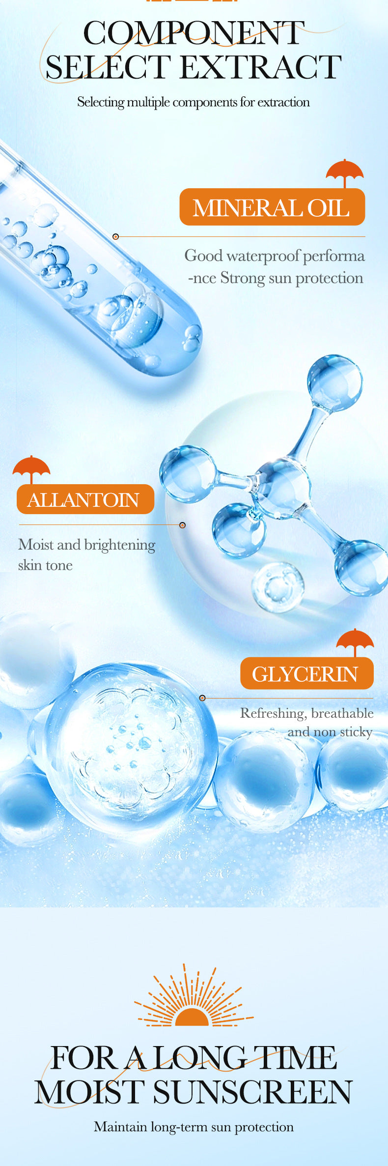 Sunscreen50g SADOER Isolation Sunscreen Repair UV Protection Sunscreen Lotion  Wholesale