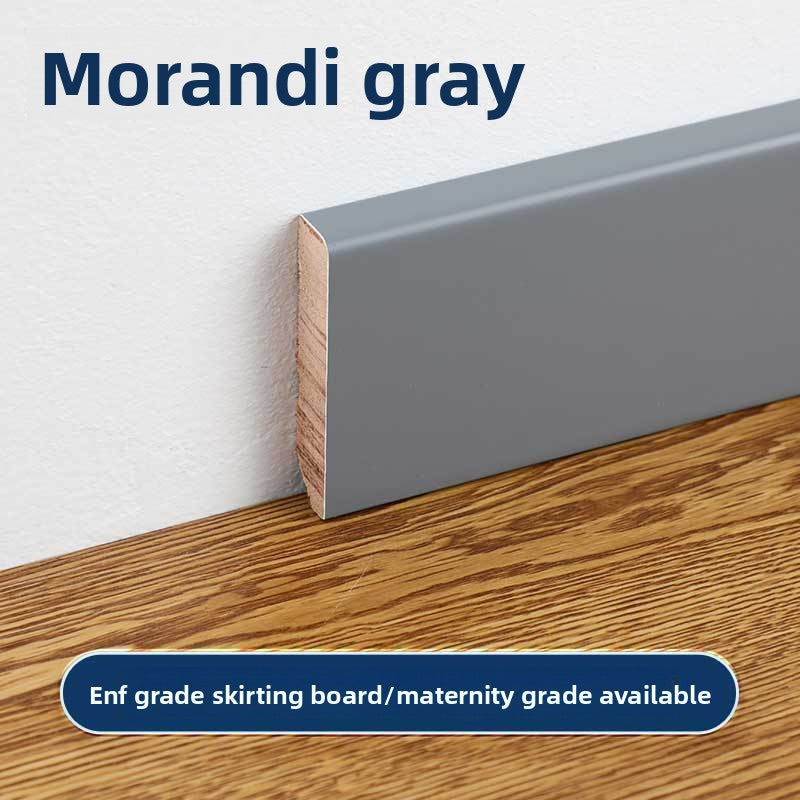 High-end ENF Taun skirting board in white and black, wooden skirting board, solid wood flat panel, ultra-narrow solid wood skirting board