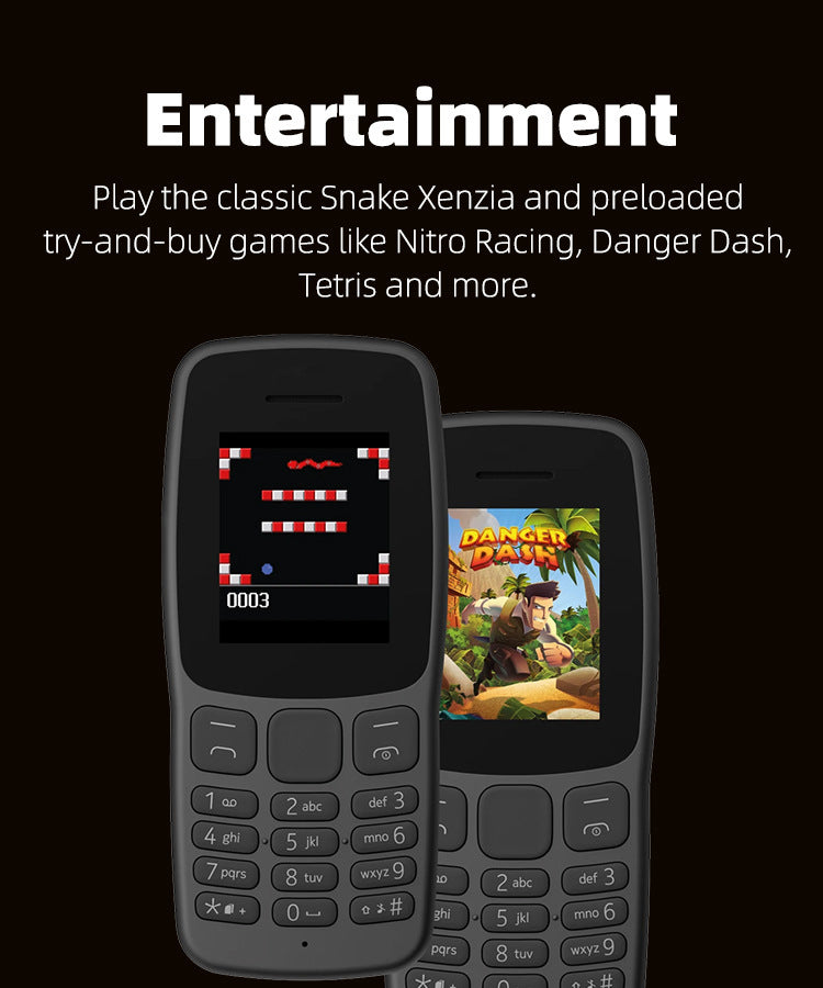 Mobile Phone106Elderly Phone2G Dual SIM Feature Phone with Loud Volume GSM Ultra-long Standby Button Elderly Phone Wholesale