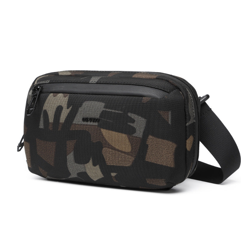 OZUKO Men's Clutch Bag Crossbody Bag Chest Bag High-end Waterproof Multifunctional Trendy Brand Shoulder Bag Organizer Bag