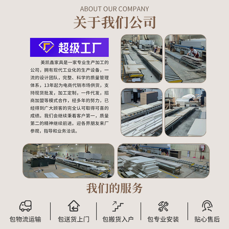 Modern Simple Wardrobe with Swing Doors, Storage Wardrobe with Dressing Table, Shelves, Side Cabinet, Bedroom Wardrobe, Entryway Installation