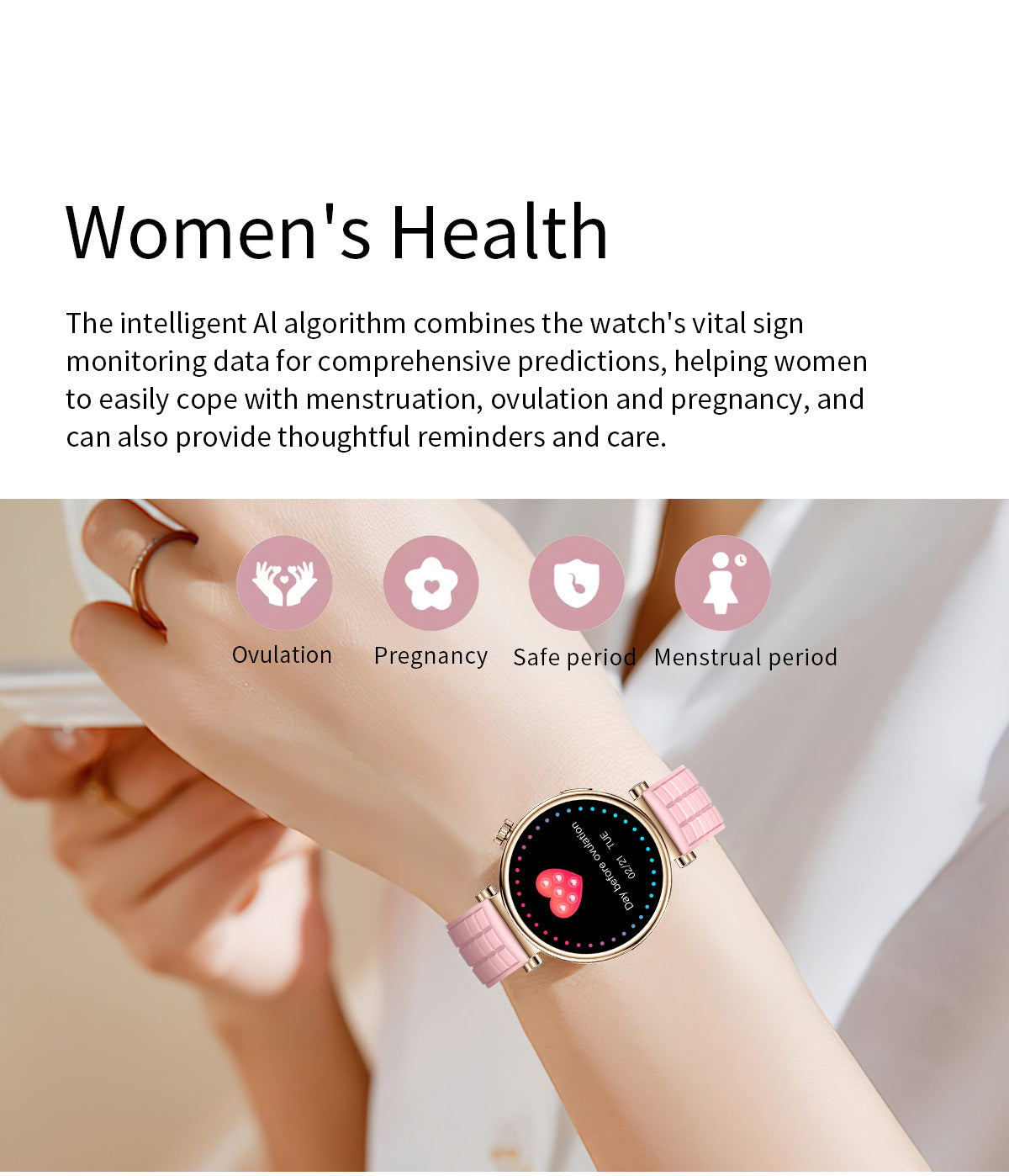 Z01 Mini Smart Watch Bluetooth Call True Heart Rate Step Sleep Monitoring Exquisite Ladies Outdoor Sports