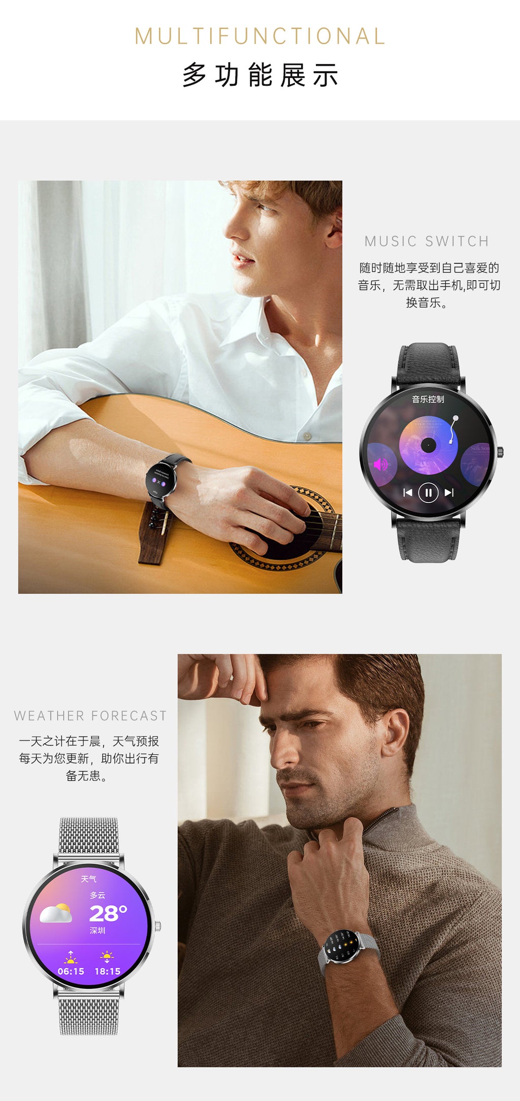 T8 Pro Smart Watch Bluetooth Call True Heart Rate Step Sleep Monitoring IP68Deep Waterproof Women's Sports