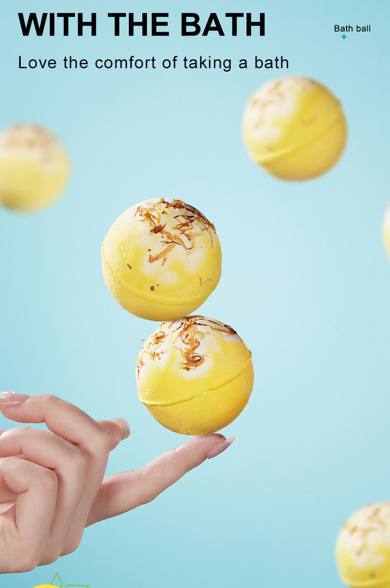 Dried Flower Explosive Bath Salt Ball100gSADOER Clean Fragrance Bath Ball  Wholesale