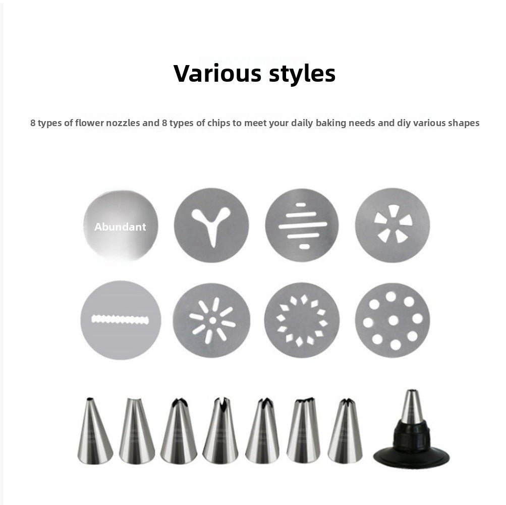 Factory Direct Supply Baking DIY Cake Decorating Tools Cream Piping Nozzles Cookie Decorating Set Melting Bean Squeezing Set