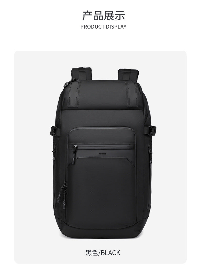 ozuko Casual Backpack Men's Computer Backpack Waterproof Oxford Cloth Large Capacity Commuting Travel School Bag