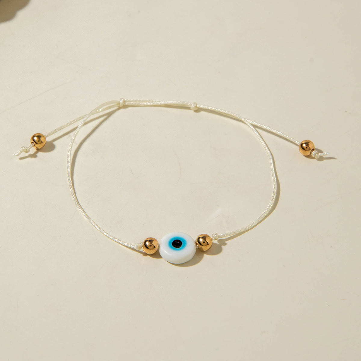 European and American Style Bracelet Colorful Devil's Eye Beaded Bracelet Simple Glass Eye Bracelet Wholesale