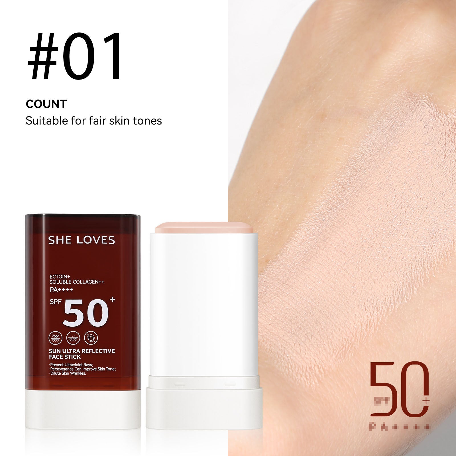 sheloves Anti-UV Foundation Stick Natural Long-lasting Concealer Non-removing Makeup Non-stuck Powder Foundation Cream