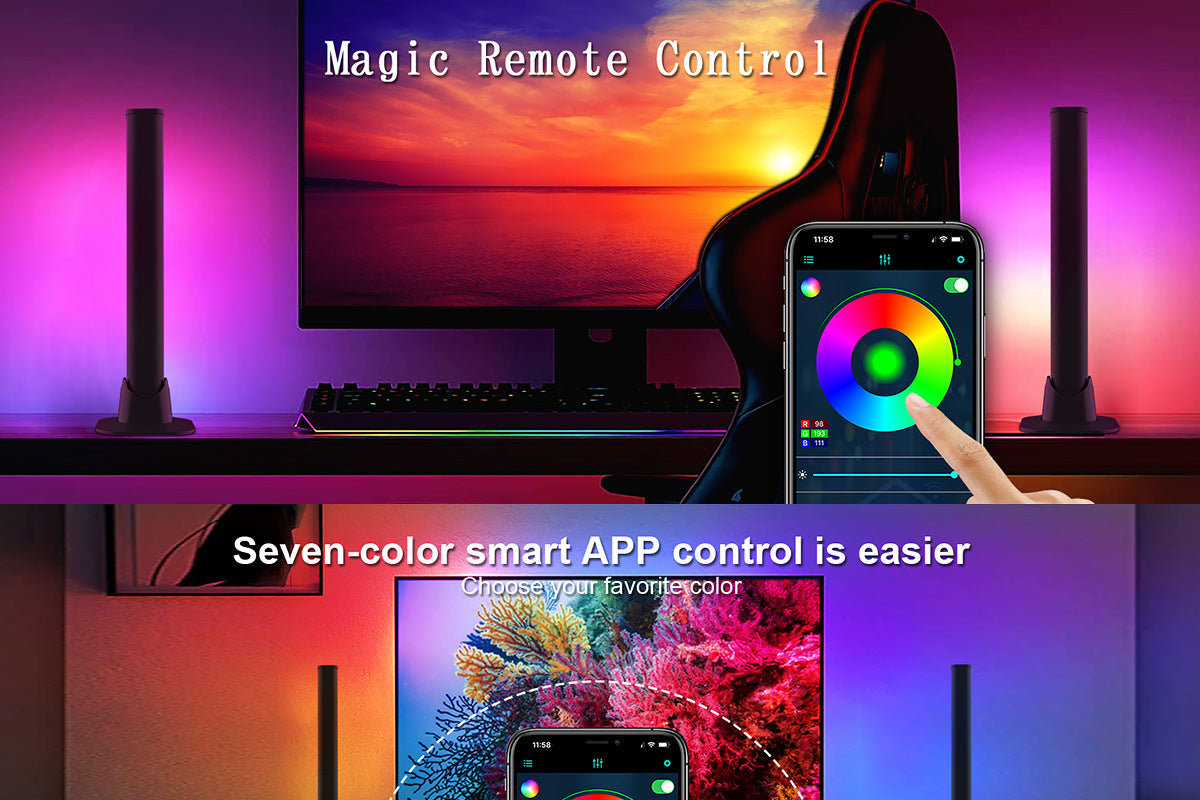 Exclusive Supply LED Bluetooth Desktop Lamp USB Computer Ambient Light RGB Magic Color WIFI Intelligent Sound Pickup Ambient Light