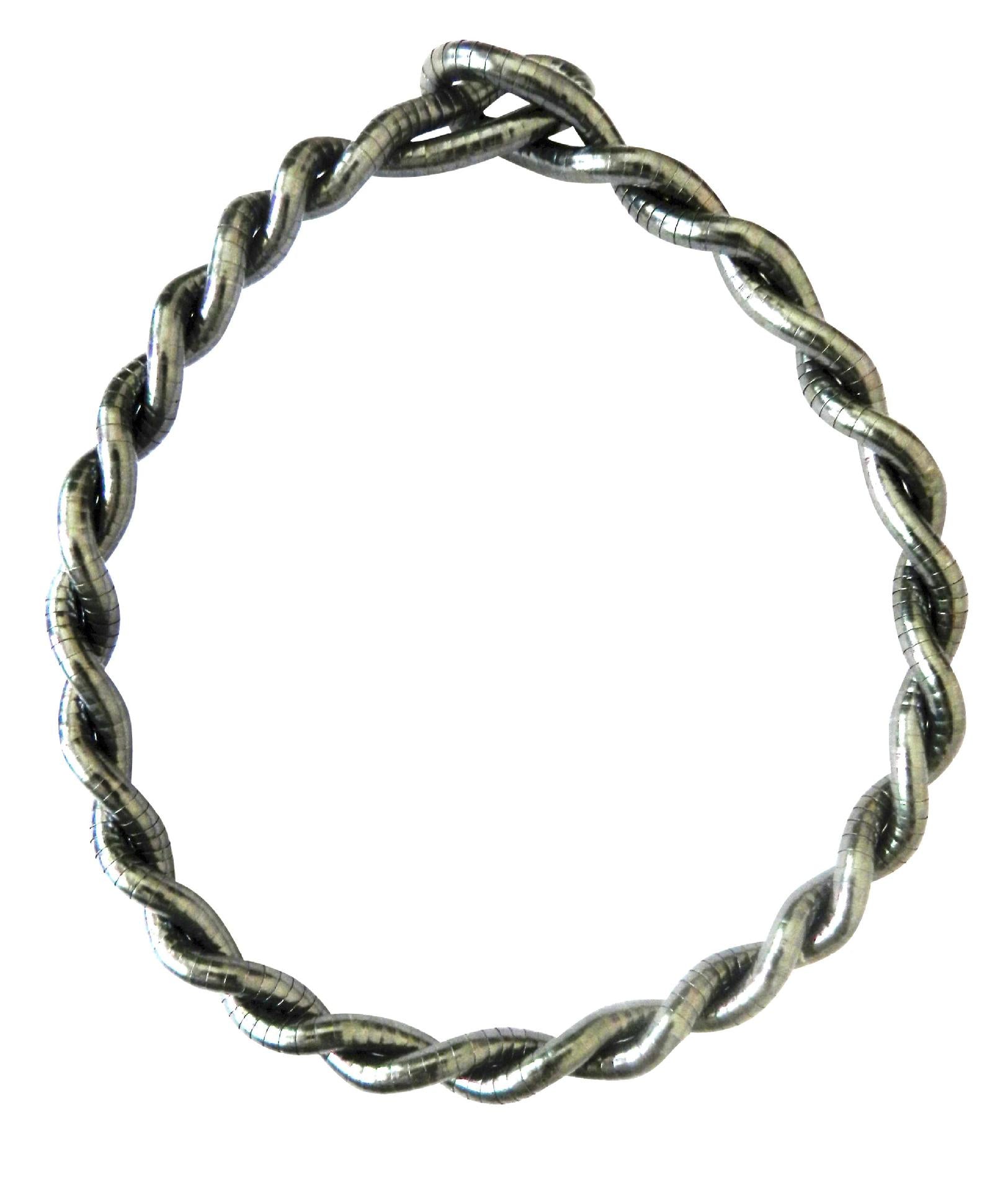 Wrapped Snake Necklace Without Head and Tail90cm White K Iron-plated Irregular Snake Year Necklace Flexible Bendable Snake Bone Necklace