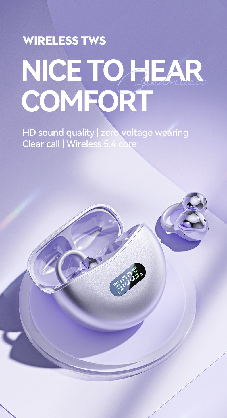 M79Popular AI Smart Translation Bluetooth Earbuds Clip-on High-Quality Bone Conduction Wireless Bluetooth Earbuds