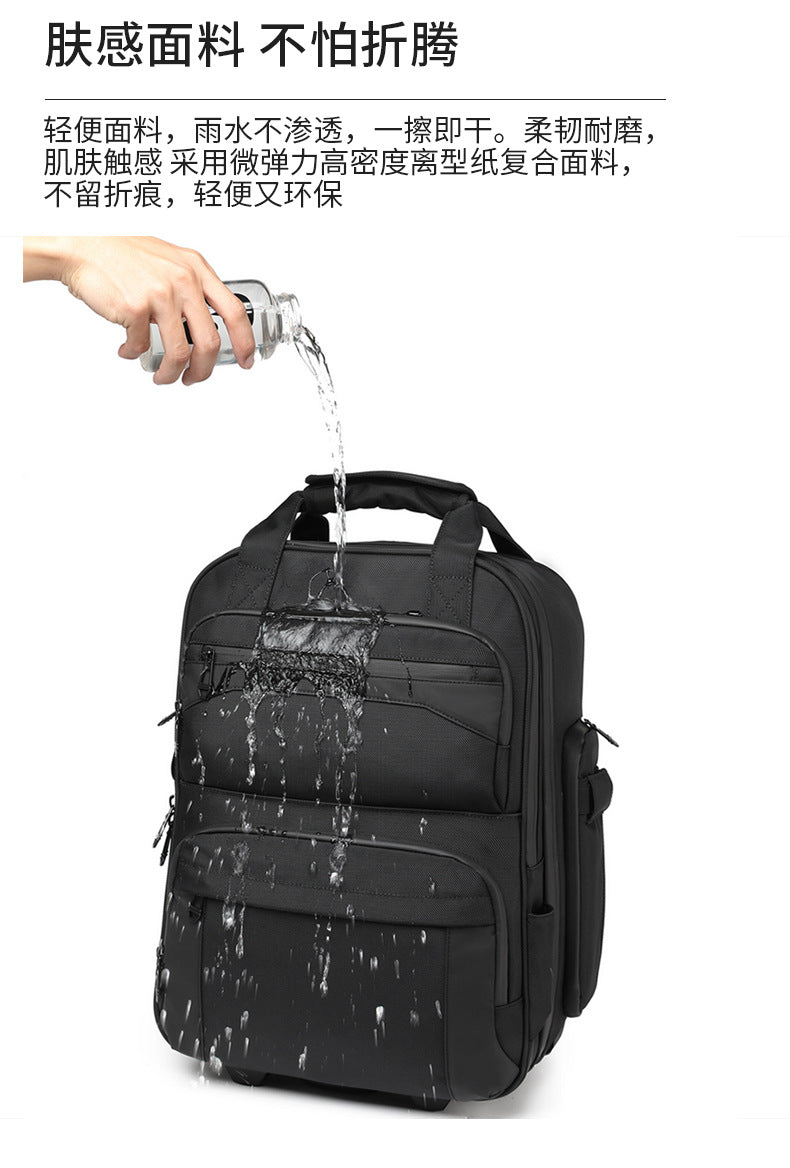 Trolley Travel Bag Business Boarding Bag Large Capacity Waterproof Oxford Cloth Multifunctional Handheld Wheeled Travel Bag