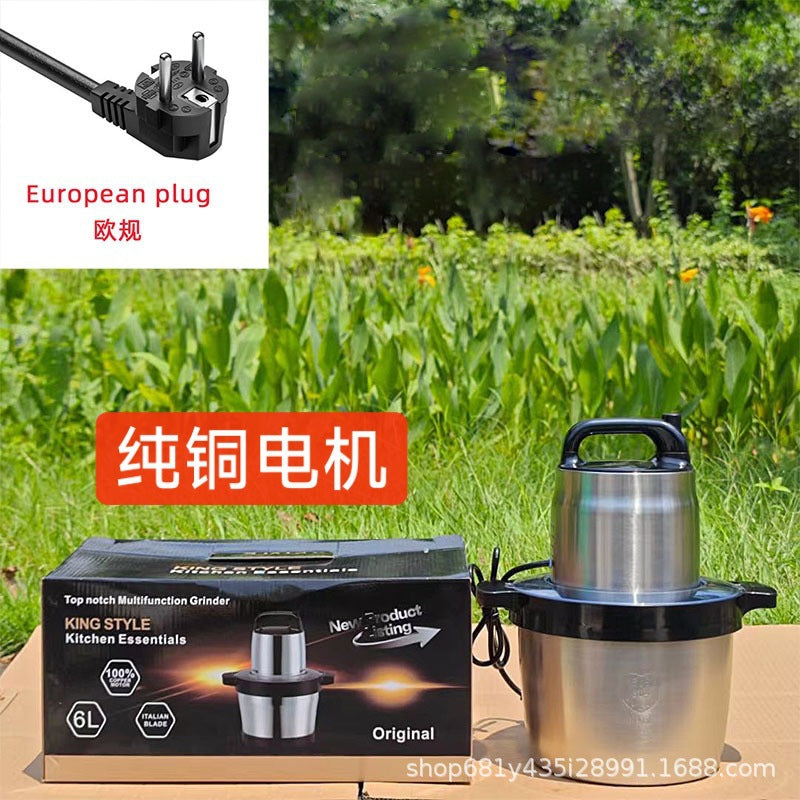 Fufumachine15L Meat Grinder Vegetable Chopper Garlic Press Multi-Functional Stainless Steel Blender Baby Food Processor