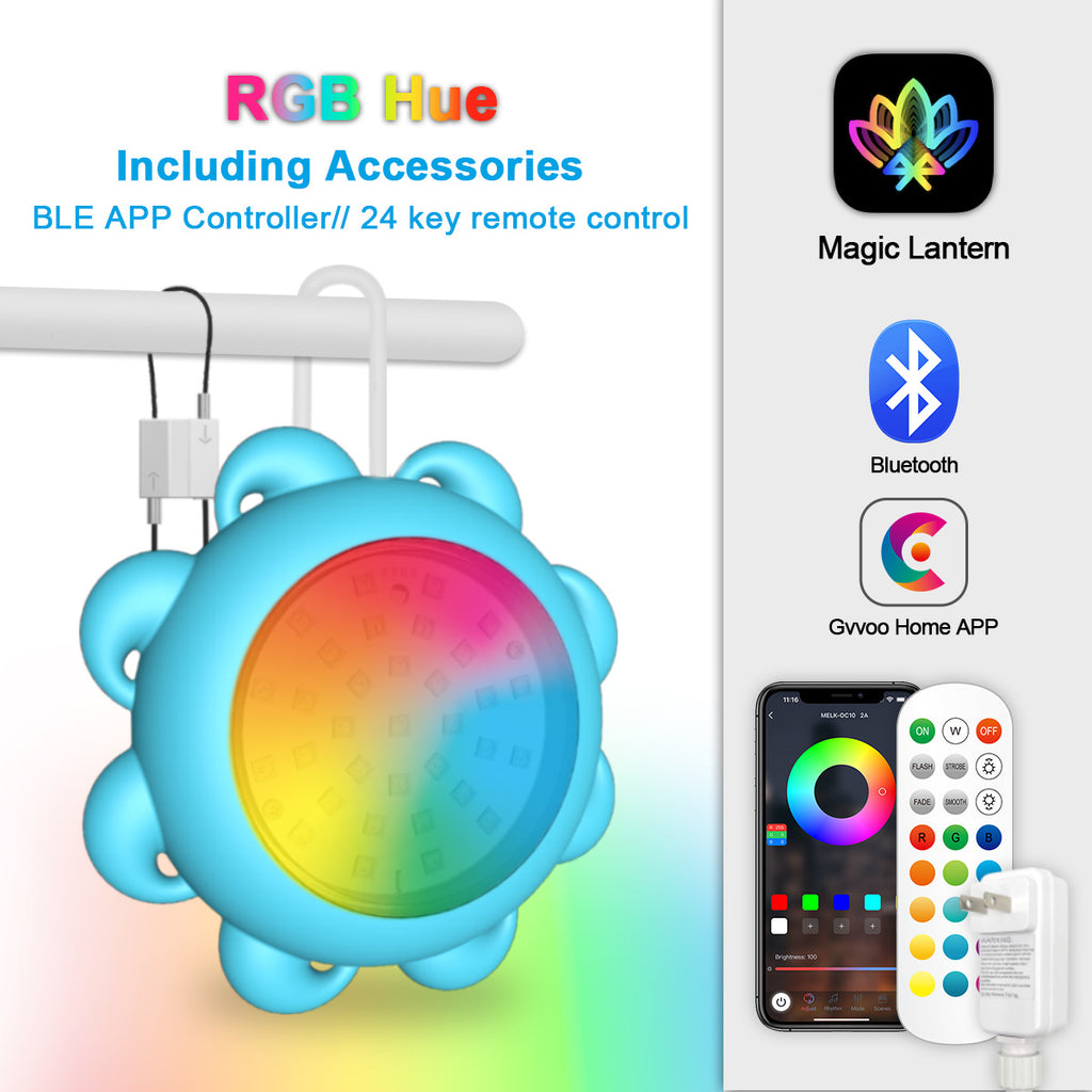 Bluetooth Pool Light IP68Waterproof Underwater Light LED Atmosphere Light Underwater Light Outdoor Hanging Pool Light