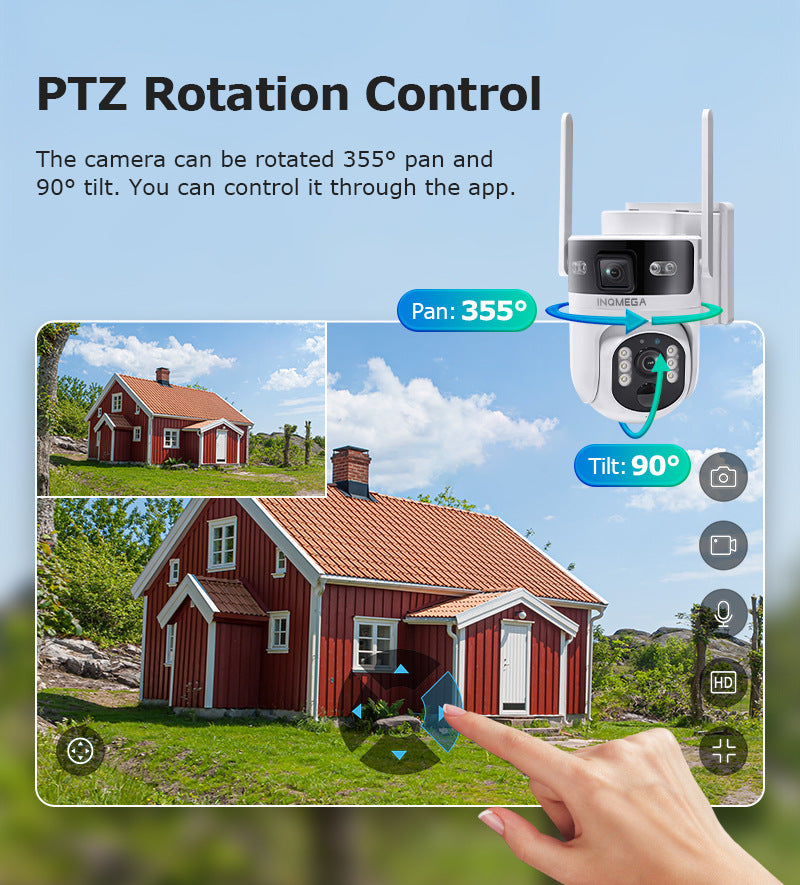 Private Model AOV Solar-powered Binocular Camera4G Outdoor Solar Camera6MP High Definition Wireless Surveillance
