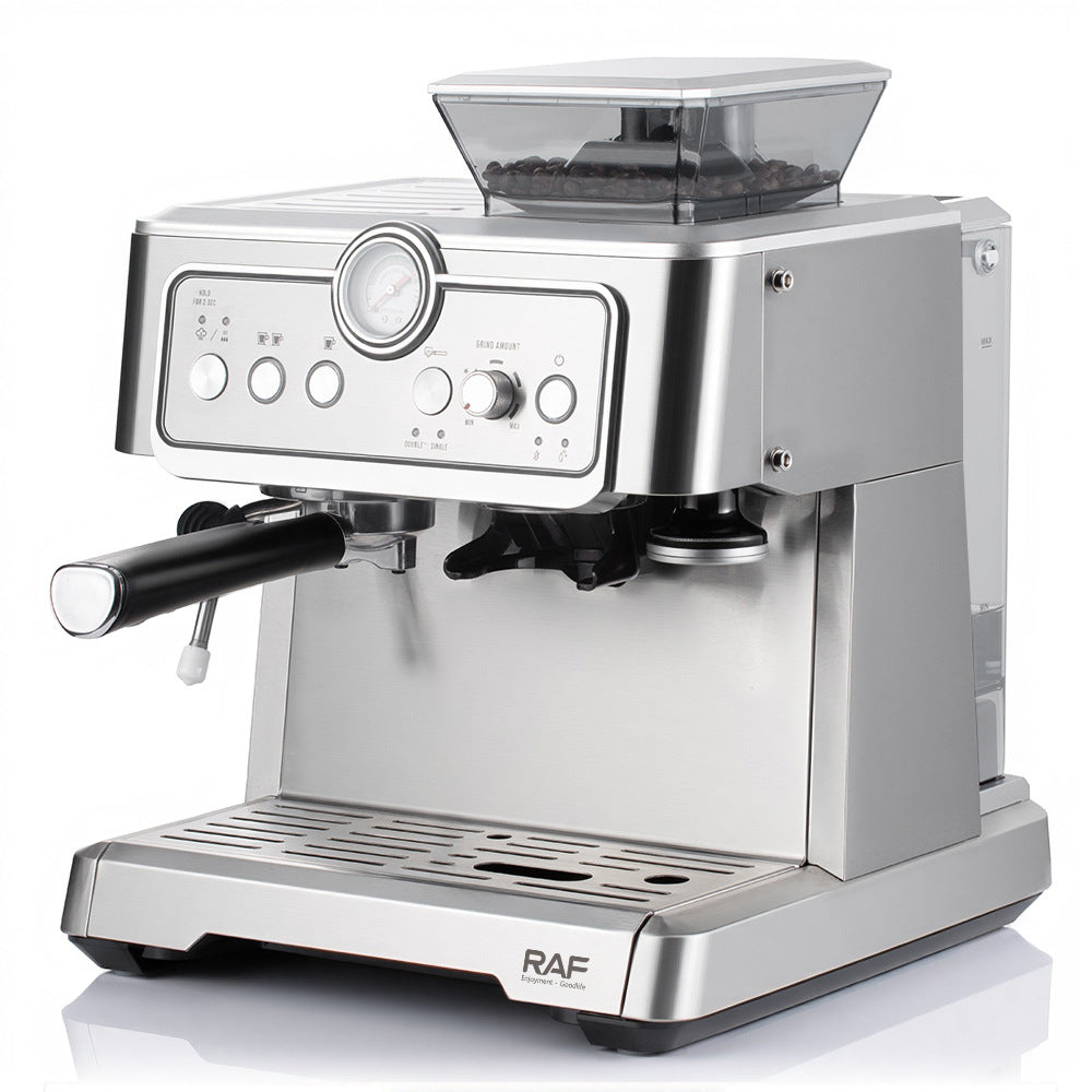 RAF European Standard Small Italian Semi-Automatic Steam Milk Frother Coffee Machine Household Integrated Coffee Maker0205