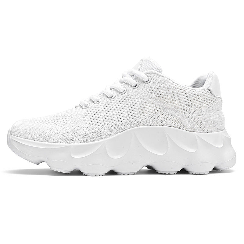 2025Autumn Large Size Men's Mesh Breathable Lightweight Height-Increasing Running Shoes Outdoor Hiking Casual Sports Shoes