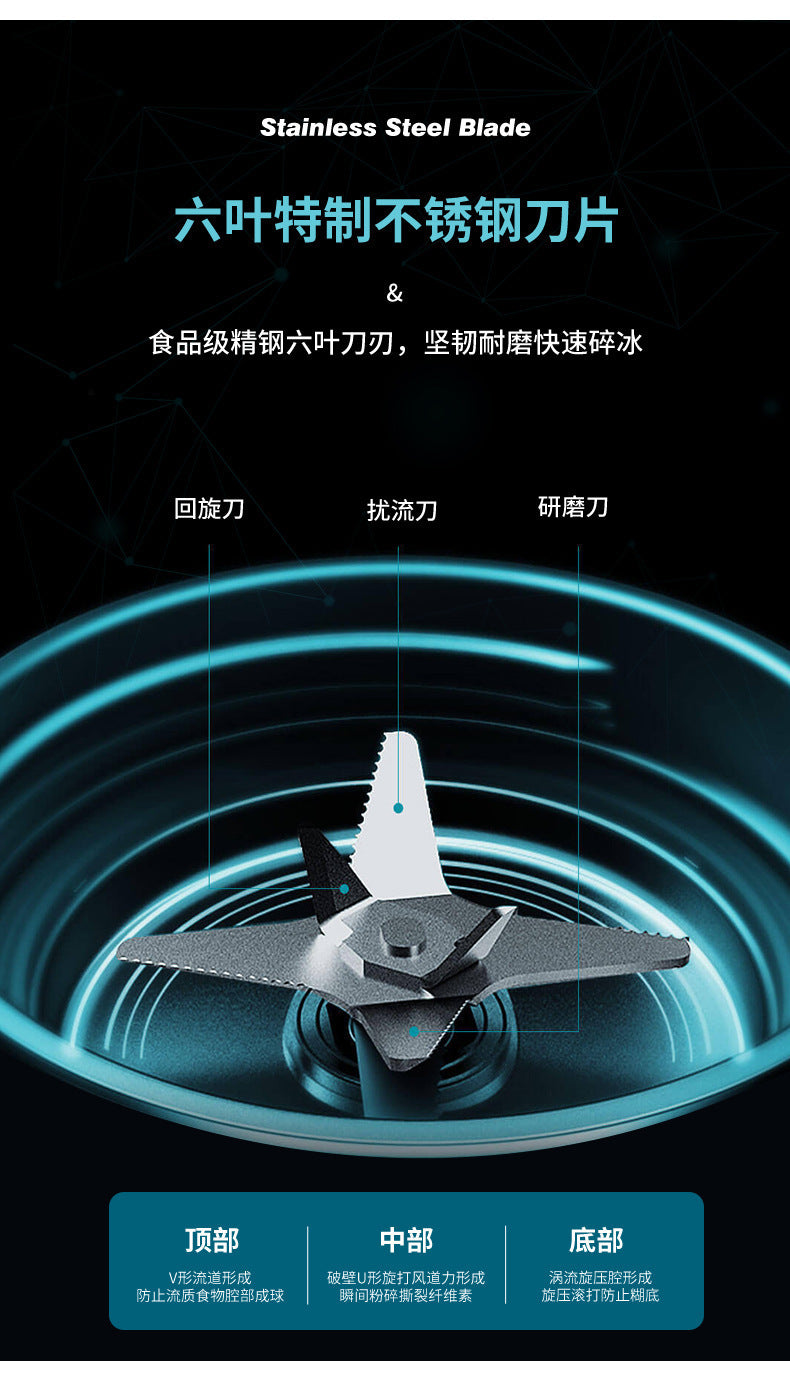 Foreign Trade  Fully Automatic Multi-Functional Household Juicer Blender Food Processor Grinder Mixer