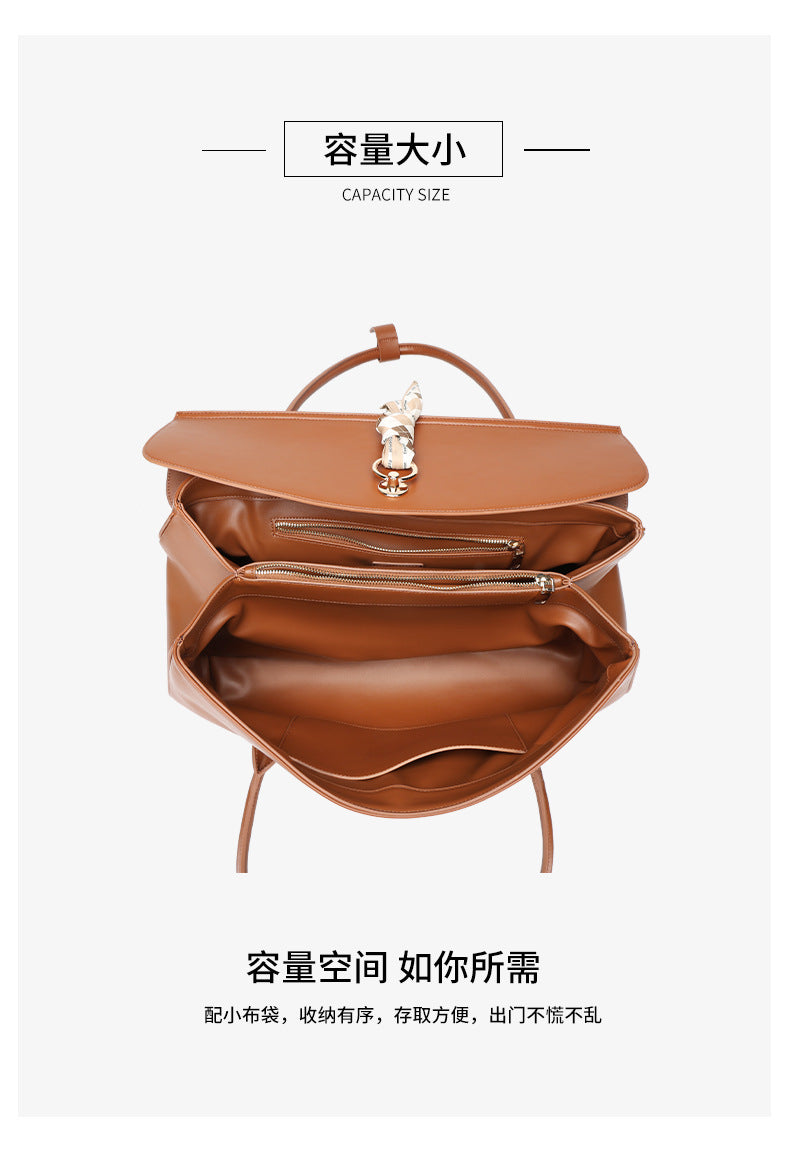 European and American New Fashion Simple Large Capacity Hand Carrying Boston Bag Women's Travel Bag Fashion All-Match Shoulder Underarm Bag