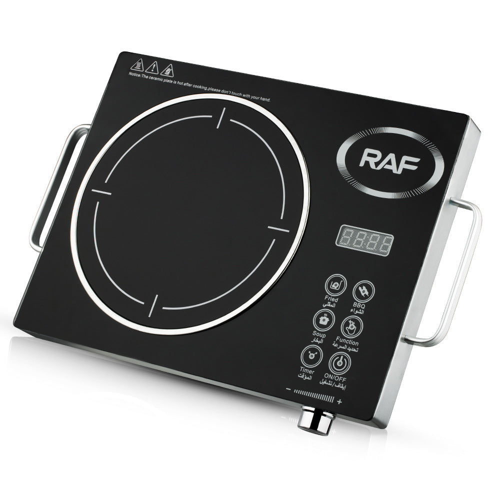 RAF European Standard Electric Ceramic Stove Household Multi-Functional High-Power Stir-Fry Hot Pot Light Wave Induction Cooker Countertop Electric Stove