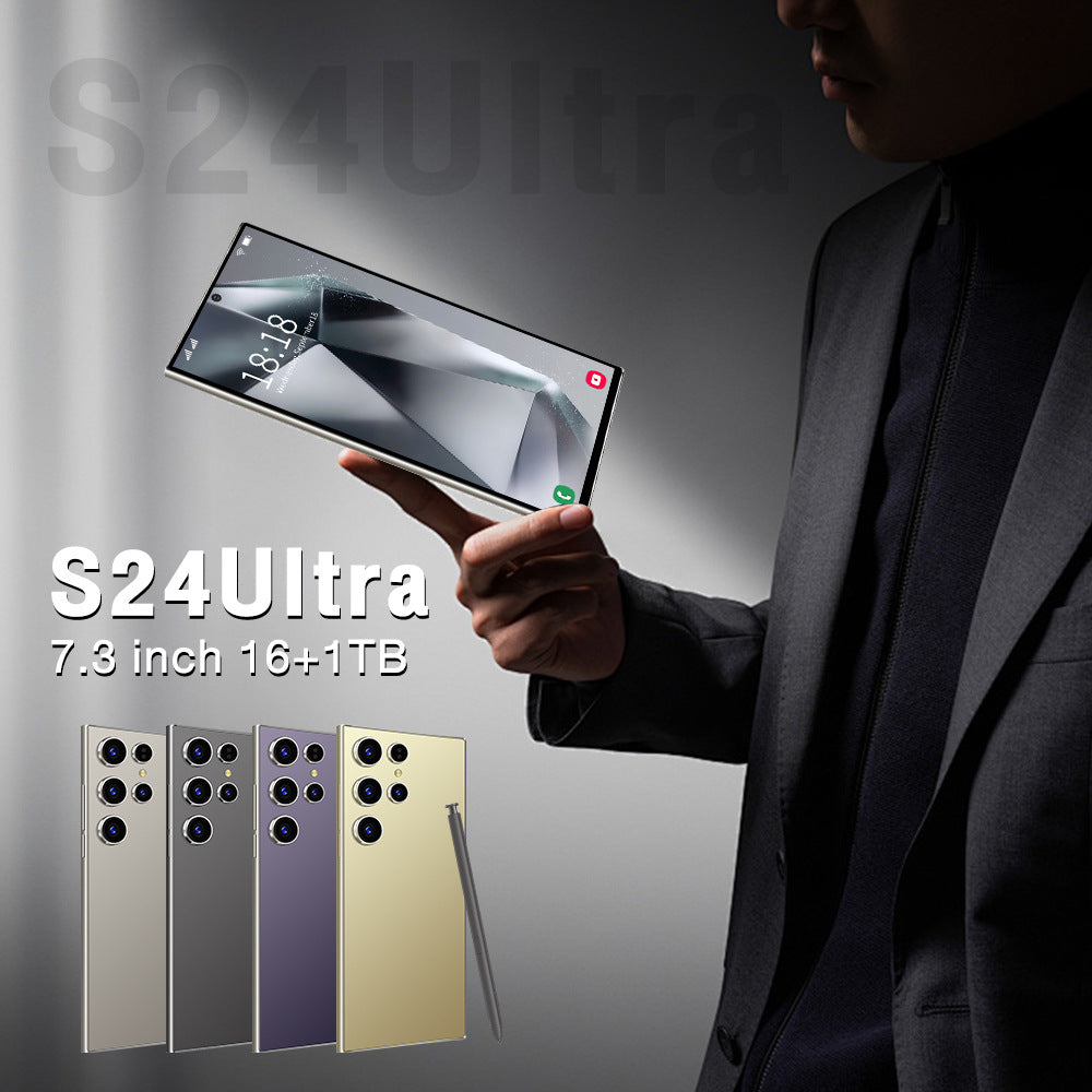 Smartphone S24Ultra Built-in pen7.3Inch Android16+1T Source Manufacturer(Popular)