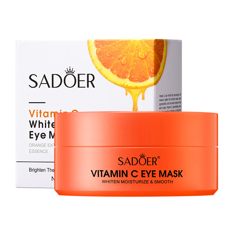 Vitamin C Eye Mask SADOER Improve Dark Circles, Eye Lines, and Eye Bags VC Moisturizing  Wholesale